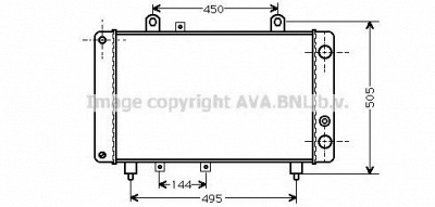 AVA QUALITY COOLING pe2081 -  Радиатор, охлаждение двигателя